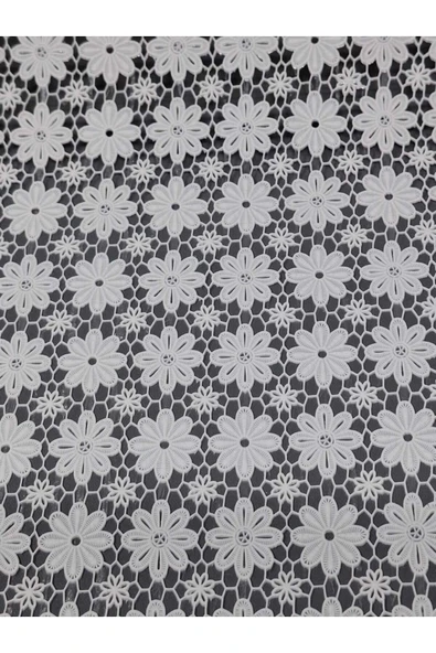 PVC KÜPÜR DANTEL RAF VE DOLAP ÖRTÜSÜ RUNNER   BEYAZ - Resim 4