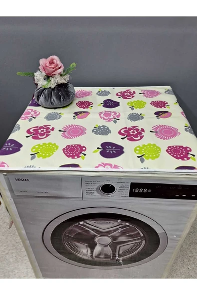RENKLİ DESENLİ DUCK KUMAŞ ÇAMAŞIR VE KURUTMA MAKİNESİ ÖRTÜSÜ 120X60CM ürün görseli