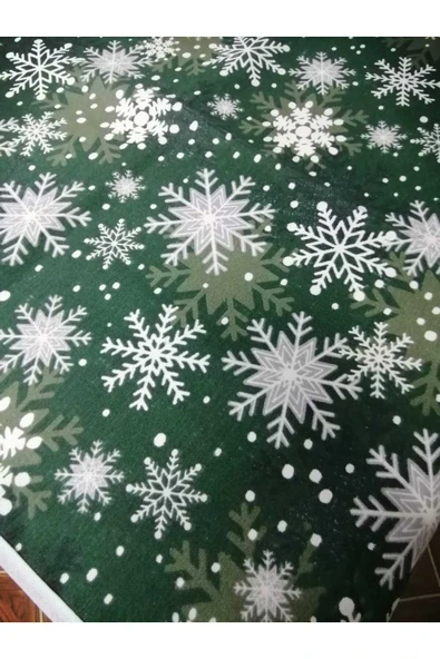 YEŞİLİ DESENLİ DUCK KUMAŞ ÇAMAŞIR VE KURUTMA MAKİNESİ ÖRTÜSÜ 120X60CM - Resim 5