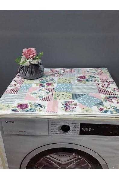 RENKLİ DESENLİ DUCK KUMAŞ ÇAMAŞIR VE KURUTMA MAKİNESİ ÖRTÜSÜ 120X60CM ürün görseli