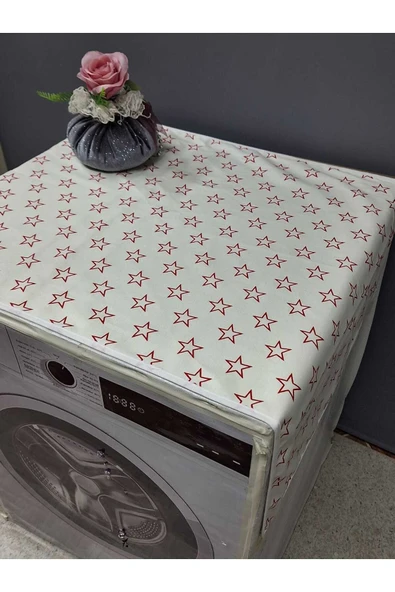 RENKLİ DESENLİ DUCK KUMAŞ ÇAMAŞIR VE KURUTMA MAKİNESİ ÖRTÜSÜ 120X60CM - Resim 3