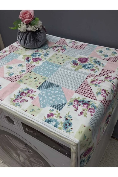 RENKLİ DESENLİ DUCK KUMAŞ ÇAMAŞIR VE KURUTMA MAKİNESİ ÖRTÜSÜ 120X60CM - Resim 4