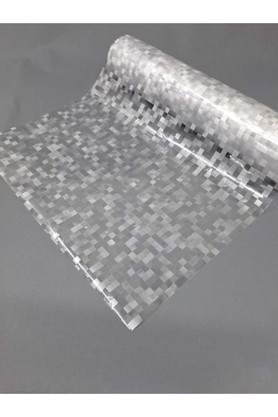 Cam Filmi Kaplama Statik Folyo Buzlu Desenli Duşa Kabin Pencere Ofis Dekorasyon - Resim 4