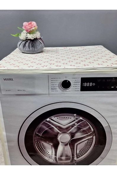 RENKLİ DESENLİ DUCK KUMAŞ ÇAMAŞIR VE KURUTMA MAKİNESİ ÖRTÜSÜ 120X60CM - Resim 2