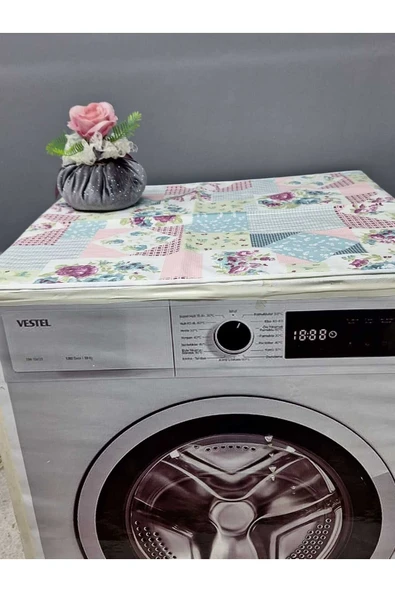 RENKLİ DESENLİ DUCK KUMAŞ ÇAMAŞIR VE KURUTMA MAKİNESİ ÖRTÜSÜ 120X60CM - Resim 2
