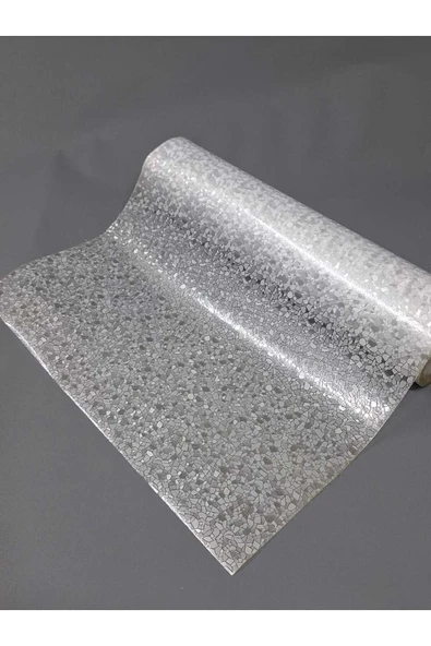 Cam Filmi Kaplama Statik Folyo  Buzlu Desenli Duşa Kabin Pencere Ofis Dekorasyon - Resim 5