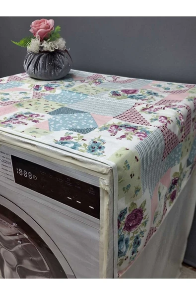 RENKLİ DESENLİ DUCK KUMAŞ ÇAMAŞIR VE KURUTMA MAKİNESİ ÖRTÜSÜ 120X60CM - Resim 5