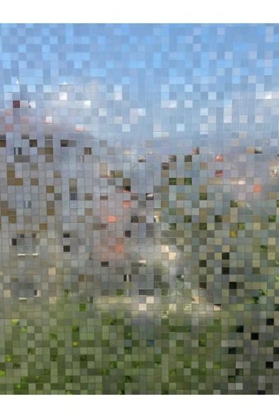 Cam Filmi Kaplama Statik Folyo Buzlu Desenli Duşa Kabin Pencere Ofis Dekorasyon - Resim 3