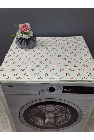 RENKLİ DESENLİ DUCK KUMAŞ ÇAMAŞIR VE KURUTMA MAKİNESİ ÖRTÜSÜ 120X60CM ürün görseli