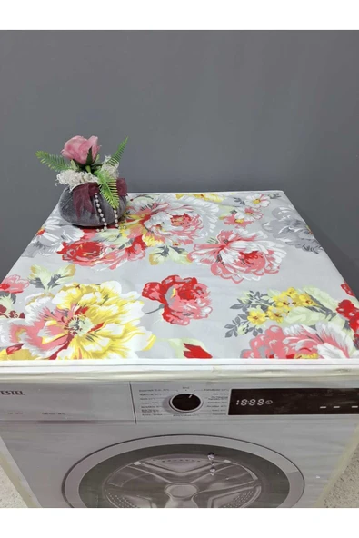 RENKLİ DESENLİ DUCK KUMAŞ ÇAMAŞIR VE KURUTMA MAKİNESİ ÖRTÜSÜ 120X60CM - Resim 3