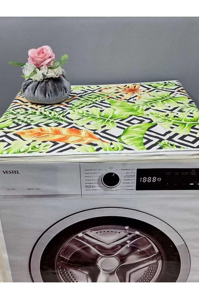 RENKLİ DESENLİ DUCK KUMAŞ ÇAMAŞIR VE KURUTMA MAKİNESİ ÖRTÜSÜ 120X60CM ürün görseli