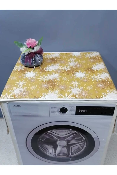 SARI DESENLİ DUCK KUMAŞ ÇAMAŞIR VE KURUTMA MAKİNESİ ÖRTÜSÜ 120X60CM ürün görseli