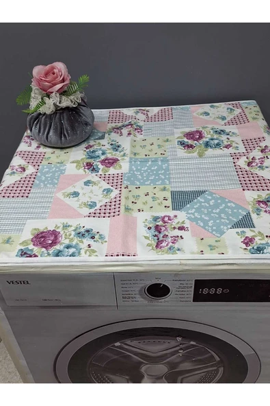 RENKLİ DESENLİ DUCK KUMAŞ ÇAMAŞIR VE KURUTMA MAKİNESİ ÖRTÜSÜ 120X60CM - Resim 3