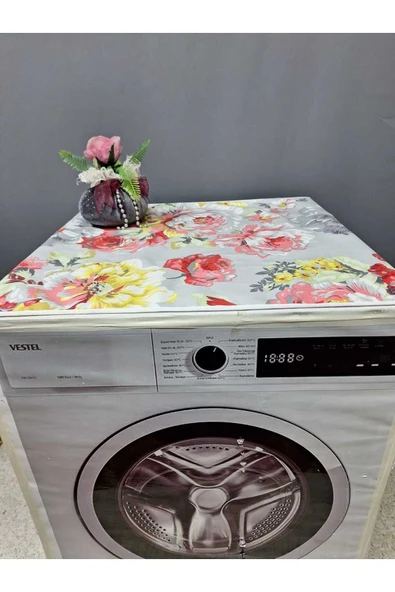 RENKLİ DESENLİ DUCK KUMAŞ ÇAMAŞIR VE KURUTMA MAKİNESİ ÖRTÜSÜ 120X60CM ürün görseli