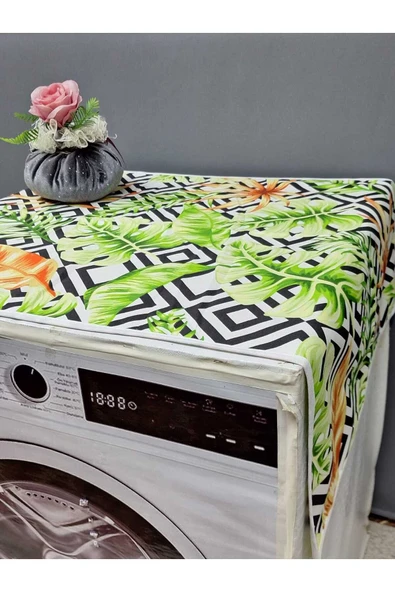 RENKLİ DESENLİ DUCK KUMAŞ ÇAMAŞIR VE KURUTMA MAKİNESİ ÖRTÜSÜ 120X60CM - Resim 5