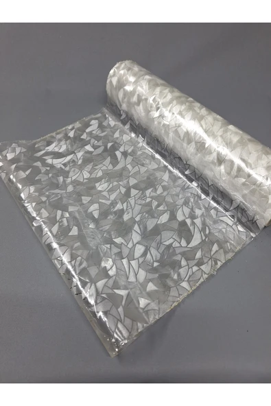 Cam Filmi Kaplama Statik Folyo  Buzlu Desenli Duşa Kabin Pencere Ofis Dekorasyon - Resim 7