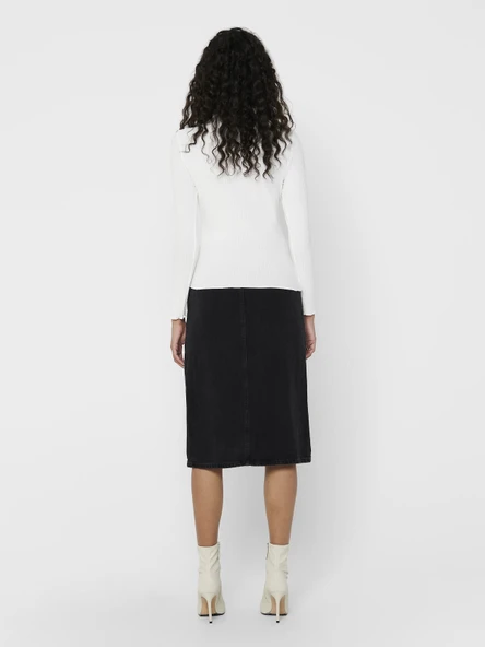 ONLY Bayan Fırfırlı Uzun Kol Body 15180040 - Resim 3