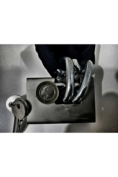 Vi Caro motorsiklet 2.5 metre 10 mm Zincirli Koruma Kılıflı Kilitli Motosiklet Scooter Motor Kilidi ürün görseli