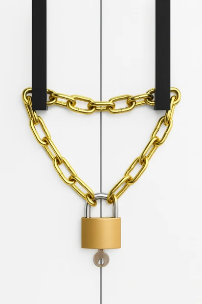 Vi Caro Zincirli Dolap kilidi Yurt dolap kilidi Spor salonu Kilidi Asma Kilit / Paslanmaz / 35 Cm. ürün görseli