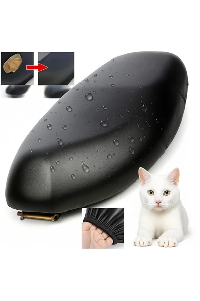 Vi Caro 50 Cc Motosiklet Deri Sele Kılıfı Örtüsü Brandası Uyumlu 50 Cc Scooter Sele Kılıfı - Resim 2