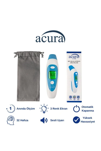 AC-9280 Kulaktan & Alından Ateş Ölçer Çanta Hediyeli ürün görseli