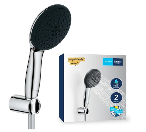 GROHE 27950001 Vitalio Start 110 II el duşu seti WS duvar montaj seti 2 sprey ürün görseli 1