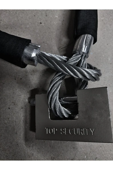 Vi Caro 1.5 Metre Uzunluk 14 Mm Kalınlık Demir Makası Ile Kesilmez Kesilmez Motorsiklet Zincir Kilit - Resim 2