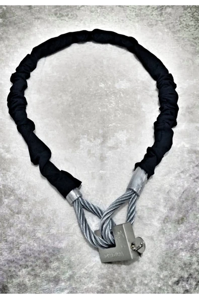 Vi Caro 2 Metre 14 mm Büyük Demir makası ile Kesilmez Motorsiklet çelik halat Motorsiklet Zincir Kilit - Resim 2