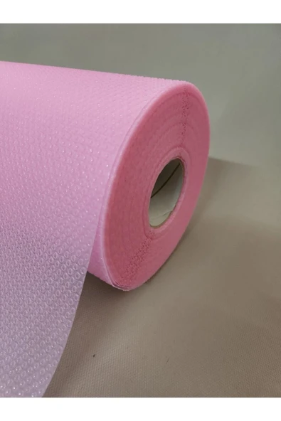 Pembe Raf Ve Dolop Içi Örtüsü - Silikonlu Kaymaz Raf Örtüsü 45cm X 500 Cm - Resim 3