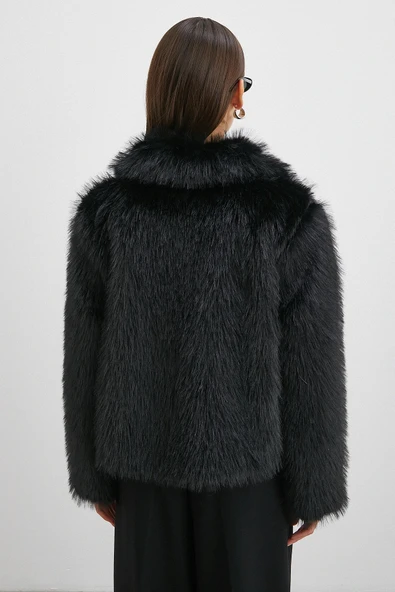 Deri Garnili Lolita Mont Siyah - Resim 7