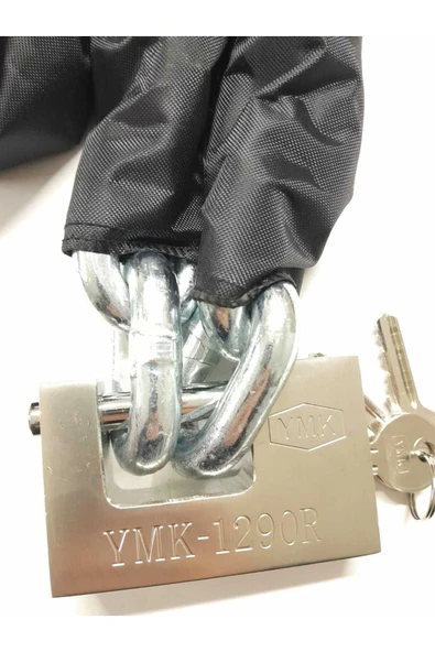 Vi Caro 1.5 Metre 13 mm Dövme Çelik Zincir  Çelik kilit Kesilmez Motorsiklet Zincir Kilit ürün görseli