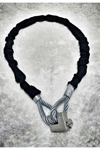 Vi Caro 12 mm Kalınlık 3 metre ÇELİK Halat Motorsiklet Zincir kilit scooter çelik Halat Kilit - Resim 2