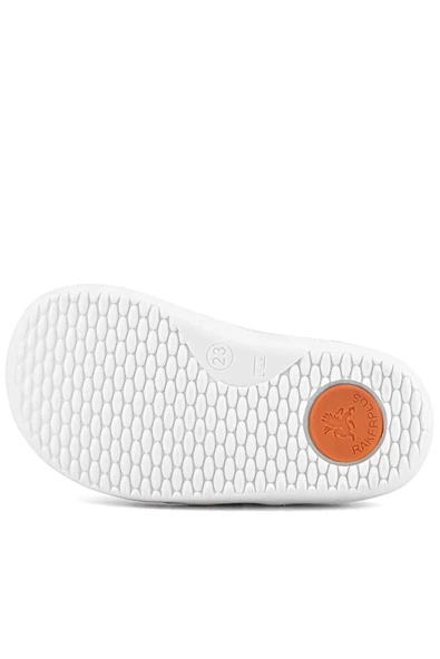 Rakerplus Bob Hakiki Deri Beyaz Barefoot Beyaz Tabanlı Cırtlı Bebek Sneaker Ayakkabı - Resim 10