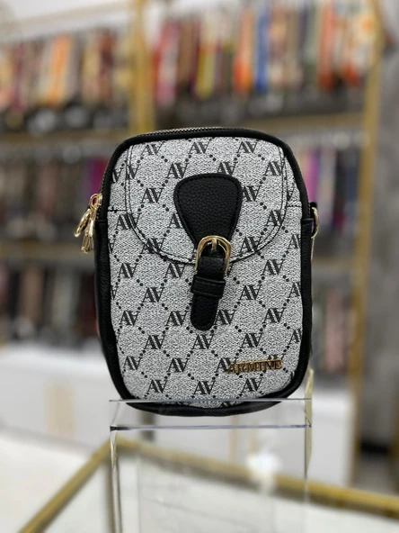 Armine Bayan Çanta Gri Noktalı AR40607 ürün görseli