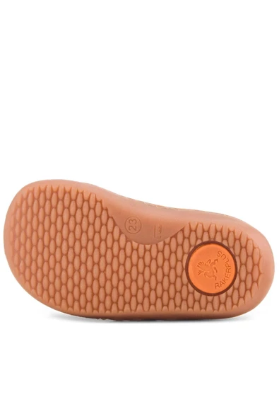 Rakerplus Bob Hakiki Deri Mor Pudra Barefoot Cırtlı Lastikli Bebek Sneaker Ayakkabı - Resim 10