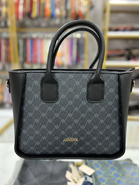 Armine Bayan Çanta Siyah Noktalı AR41901 ürün görseli