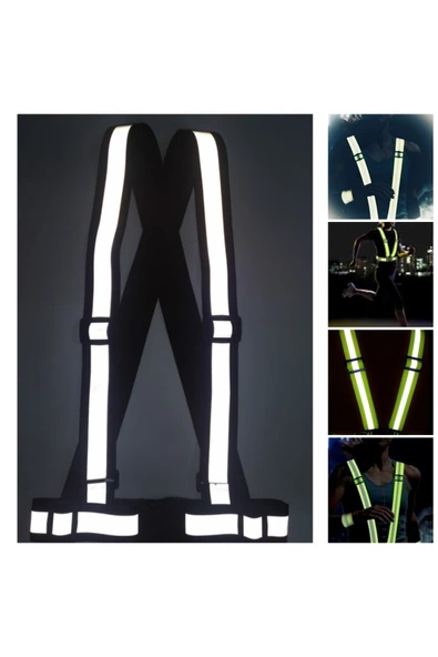 Vi Caro Yüksek Görünürlüklü Reflektörlü Yelek Ayarlanabilir Ikaz Yeleği M ürün görseli