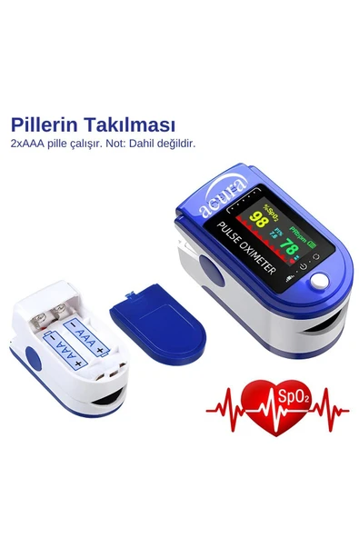 AC-60 Oksimetre OLED Ekranlı Nabız ve Oksijen Ölçer - Resim 5