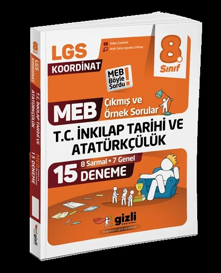 Gizli Yayınları Lgs Meb Çıkmış ve Örnek Sorular T.C. İnkılap Tarihi ve Atatürkçülük 15'li Deneme-Meb Böyle Sordu ürün görseli