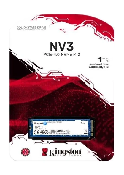 Kingston Technology SNV3S/1000G 1 TB 2280 NVMe M.2 SSD - Resim 4