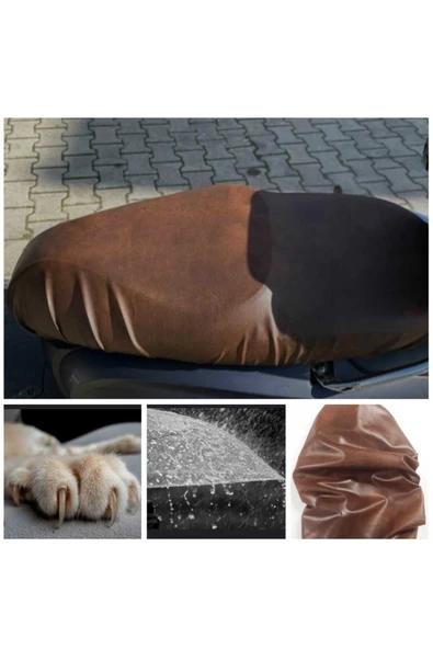 Vi Caro Peugeot Django 150 Motosiklet Deri Sele Kılıfı Örtüsü Brandası- ürün görseli