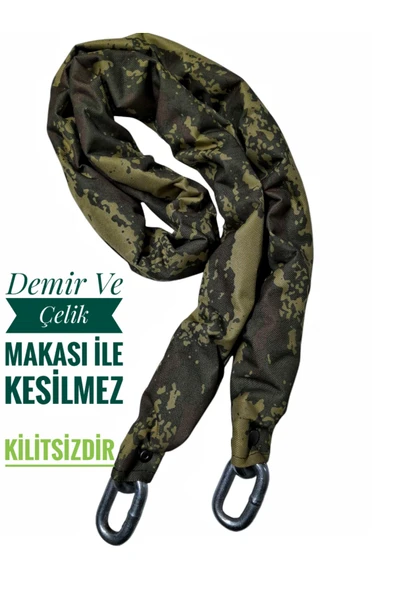 Vi Caro Strong Grade 16 mm 2 metre  Kesilmez motorsiklet Zincir Kilit Motor Kilidi  Motorsiklet Kilidi ürün görseli