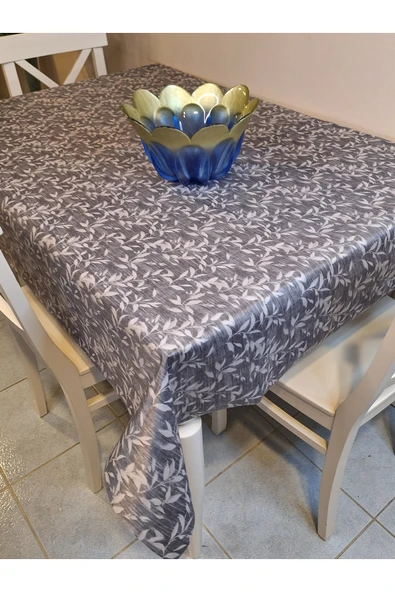 KUMAŞ DOKULU TABANI SİLİKONLU YIKANABİLİR SİLİNEBİLİR ÜTÜLENEBİLİR KAYMAZ DEKORATİF MASA ÖRTÜSÜ - Resim 3