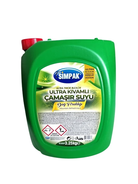 Simpak Ultra Kıvamlı Çamaşır Suyu 3.25 kg x 2 Adet - Resim 2