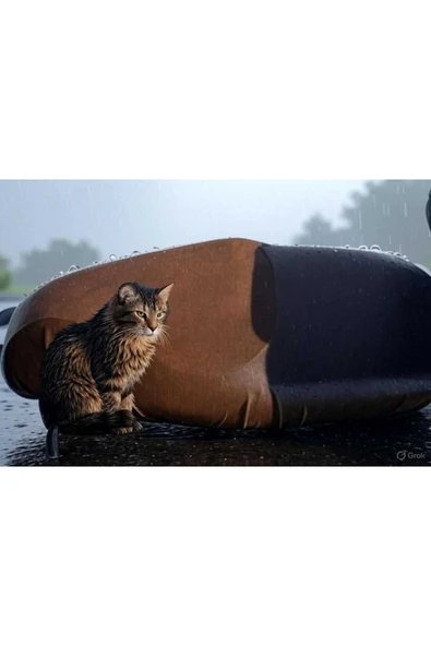 Vi Caro kuba mt 50 pro plus sele kılıfı sele örtüsü su geçirmez kahverengi - Resim 4