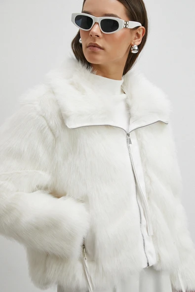 Deri Garnili Lolita Mont Beyaz - Resim 2