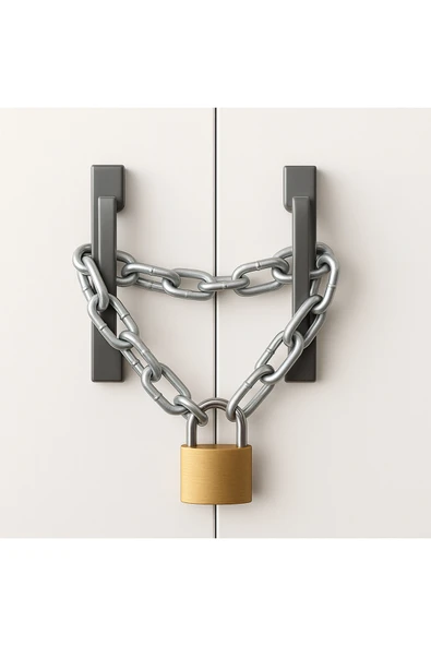 Vi Caro 1 Kalite Zincirli Kilit Yurt Spor Salonu Dolap Kilidi Dayanıklı Kilit Asma Kilit ürün görseli
