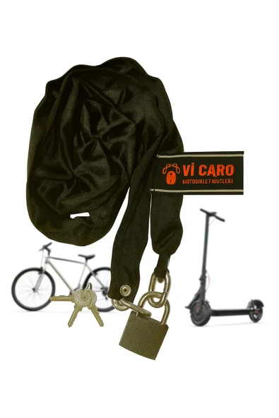 Vi Caro 6 mm Kalınlık 1,20 metre uzunluk Bisiklet kilidi E scooter kilidi Motor kilidi motorsiklet kilidi - Resim 5