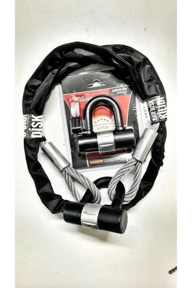 Vi Caro motorsiklet 2 metre 10 mm Çelik Halat Motorsiklet Bağlama Halatı çelik kesilmez disk kilidi u bar ürün görseli