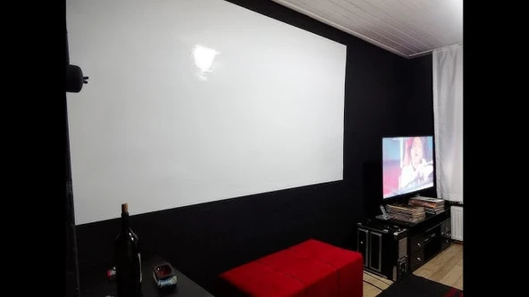 STATİK KAĞIT YAPIŞKANLI PROJEKSİYON PERDESİ 150 X 300 - Resim 2